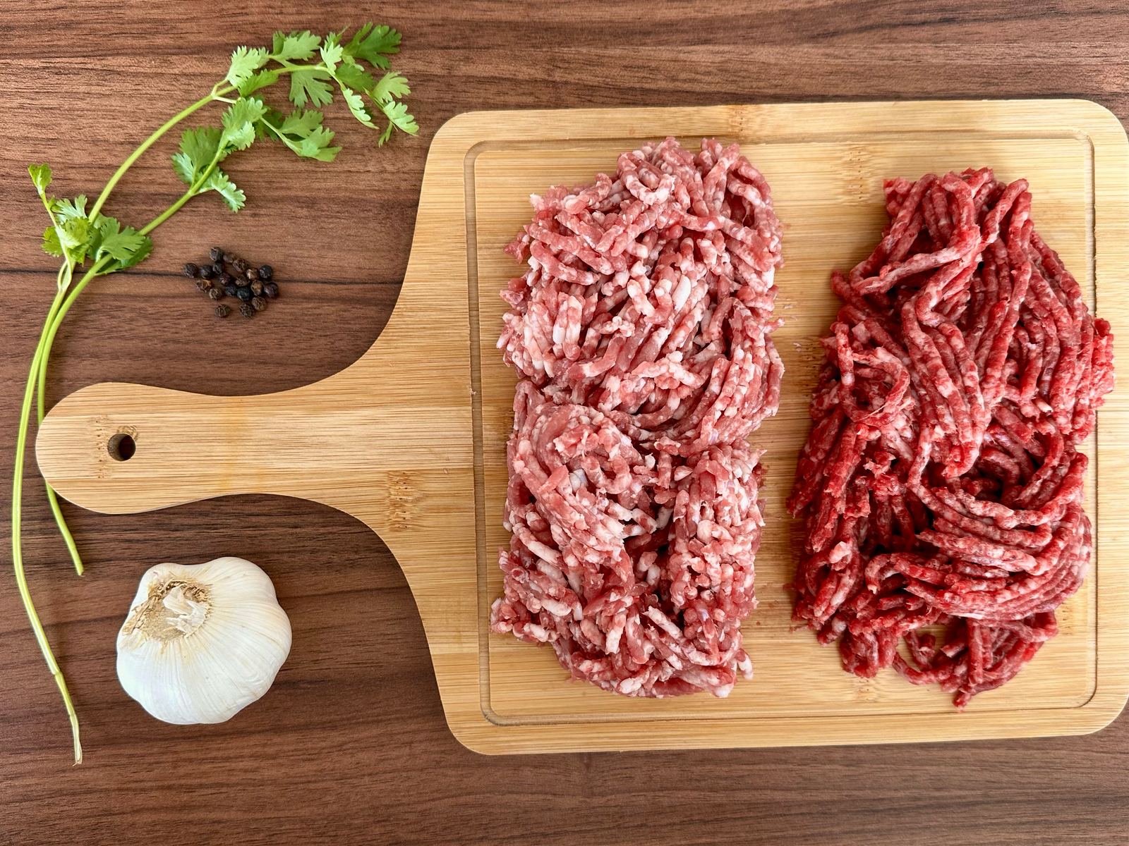 Freshly ground beef and lamb mince at Qazaq Gourmet